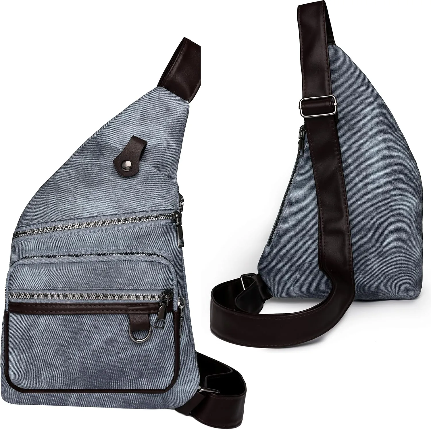 Anti Theft Travel Bag - Side Crossbody Sling Backpack for Women & Men - Waterproof & Theft Proof