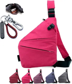 Anti Theft Travel Bag Slim Sling Cross Body Travel Bag for Women Men