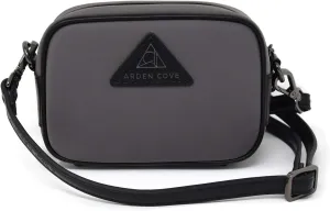Anti-Theft Waterproof Mini Cross-Body Bag with Adjustable Faux Leather Strap with Classic Hardware
