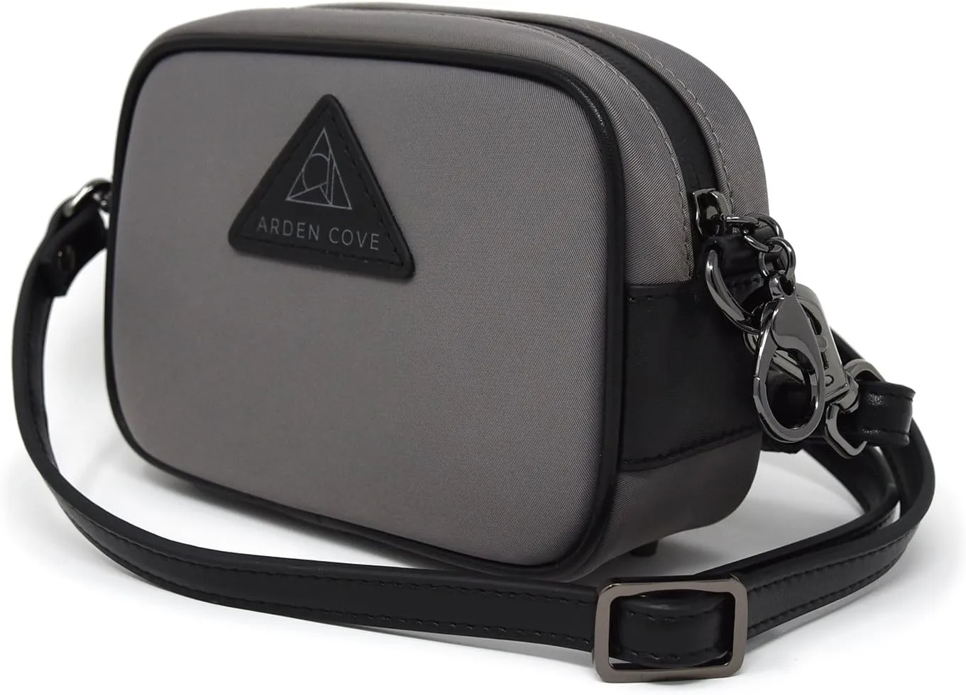 Anti-Theft Waterproof Mini Cross-Body Bag with Adjustable Faux Leather Strap with Classic Hardware