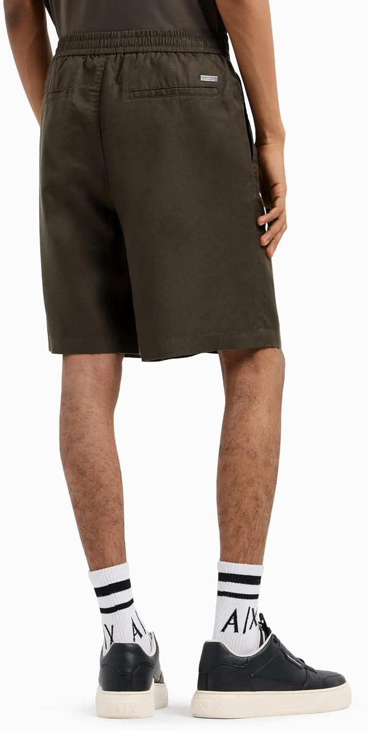 Armani Exchange Men's Linen Mix Short