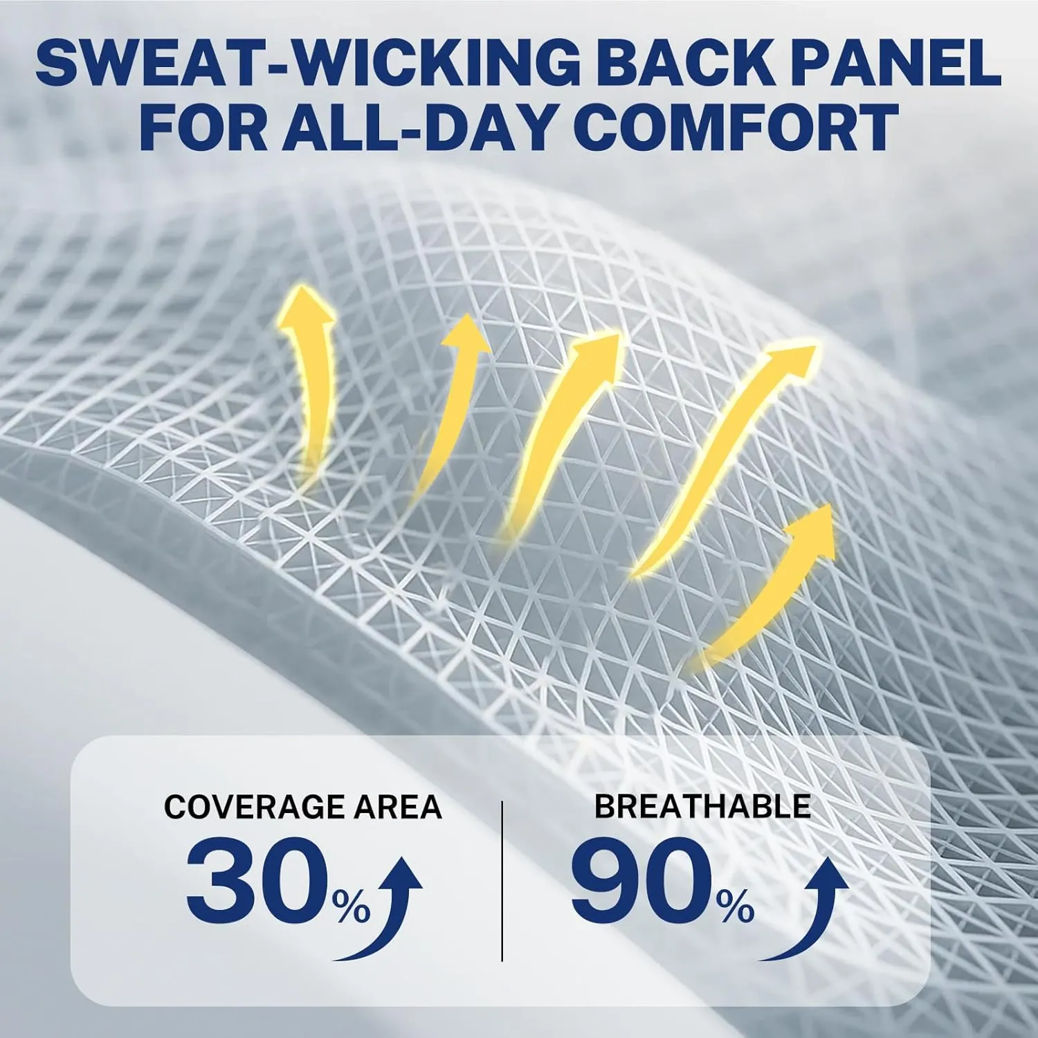 Back Brace for Lower Back Pain Relief, 4-Way Stretch Knit Fabric, Reinforced Lumbar Support, Ventilated Mesh, 360° Spine Protection, Size L