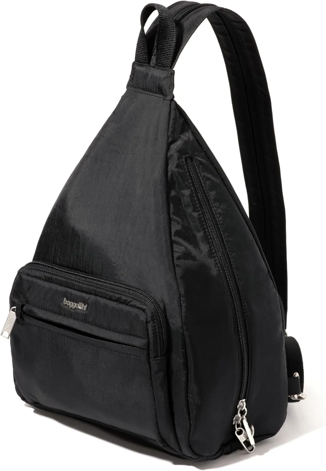 Baggallini Securtex Anti-Theft Vacation Convertible Sling, Black