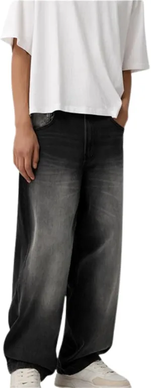 Baggy Jeans for Men Streetwear Hip Hop Vintage Wide Leg Loose Fit Denim Pants Skater Distressed Jeans Trousers