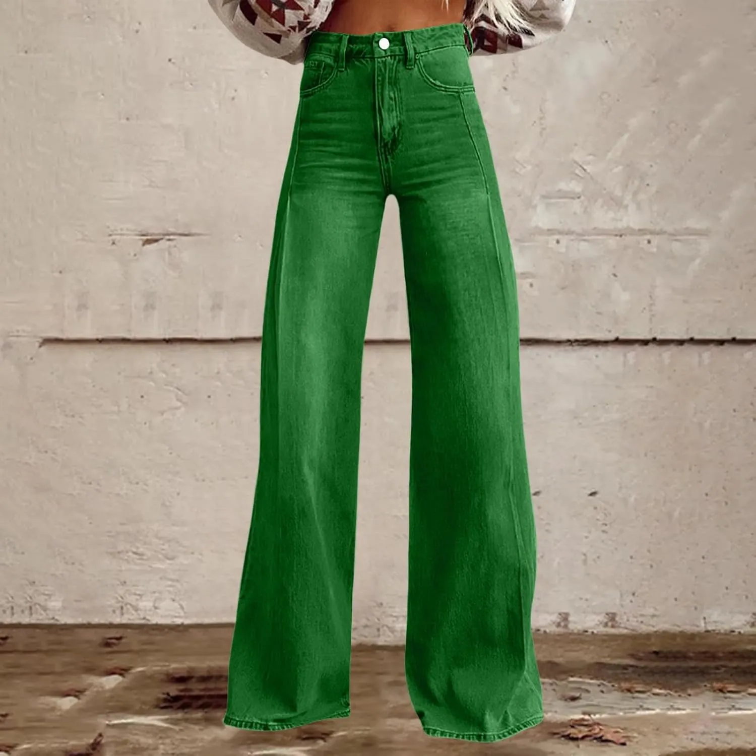 Baggy Jeans for Women Summer Wide Leg Vintage Pant Denim 90s Y2K Streetwear High Waisted Straight Pants with Pockets