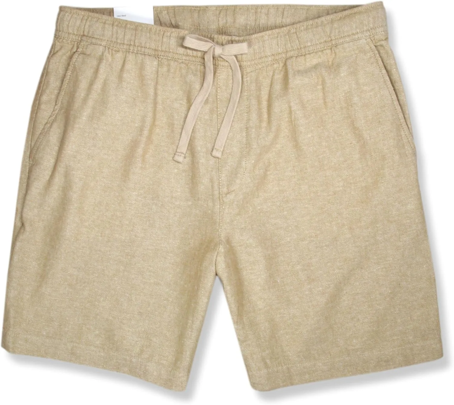 Banana Republic Mens 690893 7" Linen Blend Drawstring Deck Shorts,