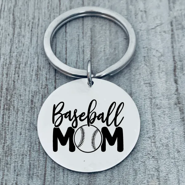 Baseball Mom Keychain
