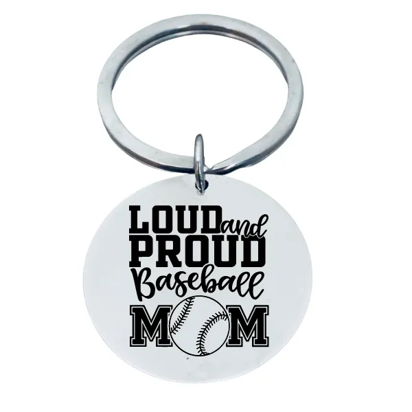 Baseball Mom Keychain