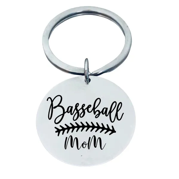 Baseball Mom Keychain