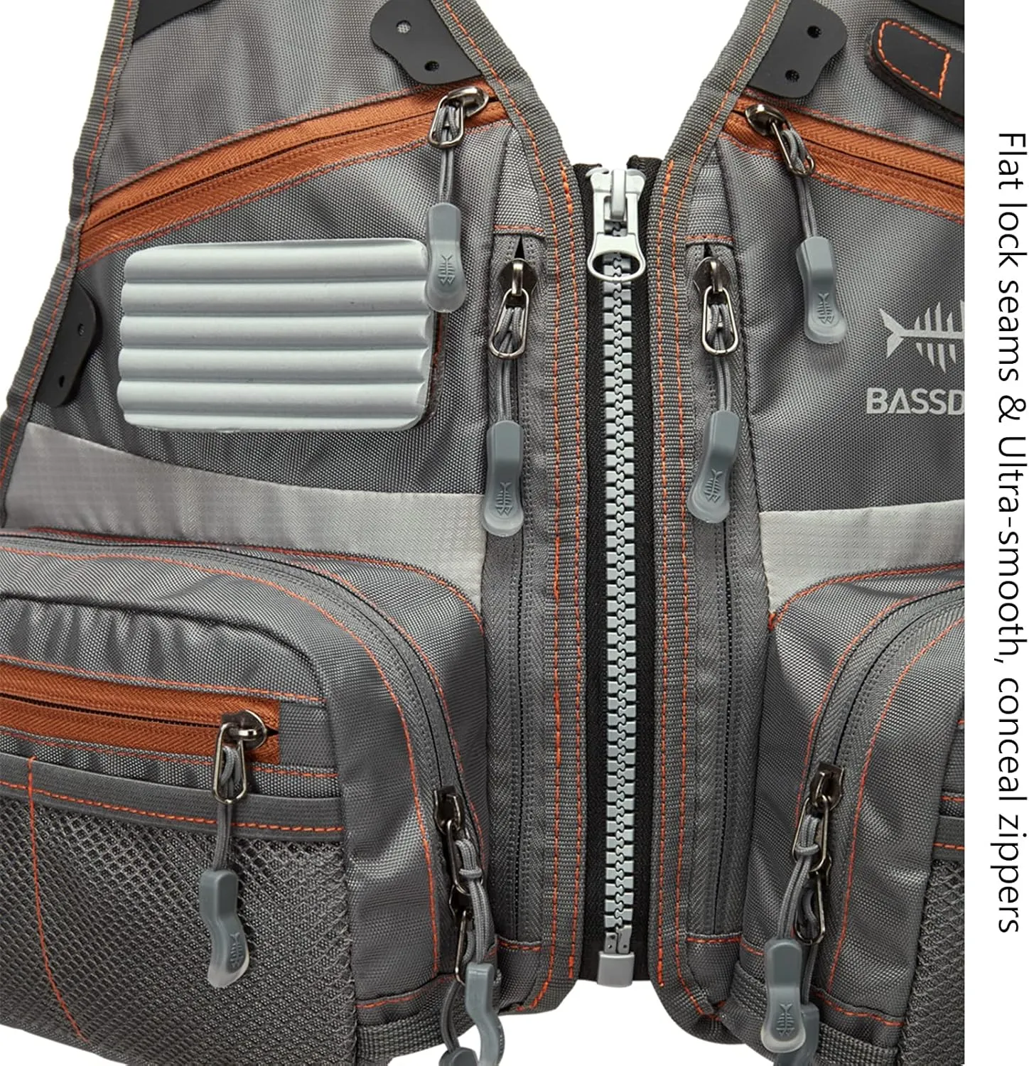 Bassdash Youths Kids Fly Fishing Vest for Adjustable Size with Multiple Pockets Trout Bass Fishing Gear FV09