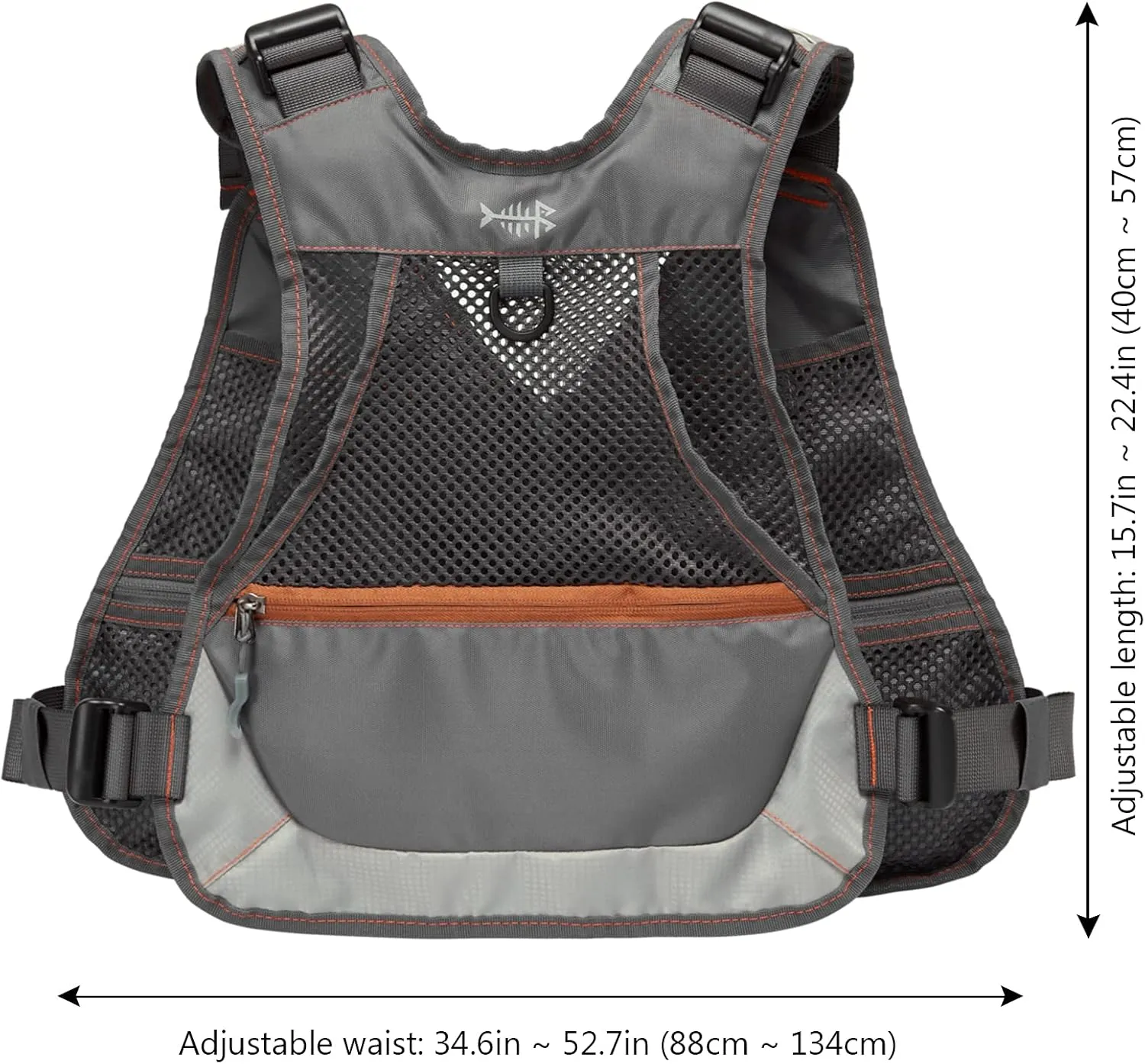 Bassdash Youths Kids Fly Fishing Vest for Adjustable Size with Multiple Pockets Trout Bass Fishing Gear FV09