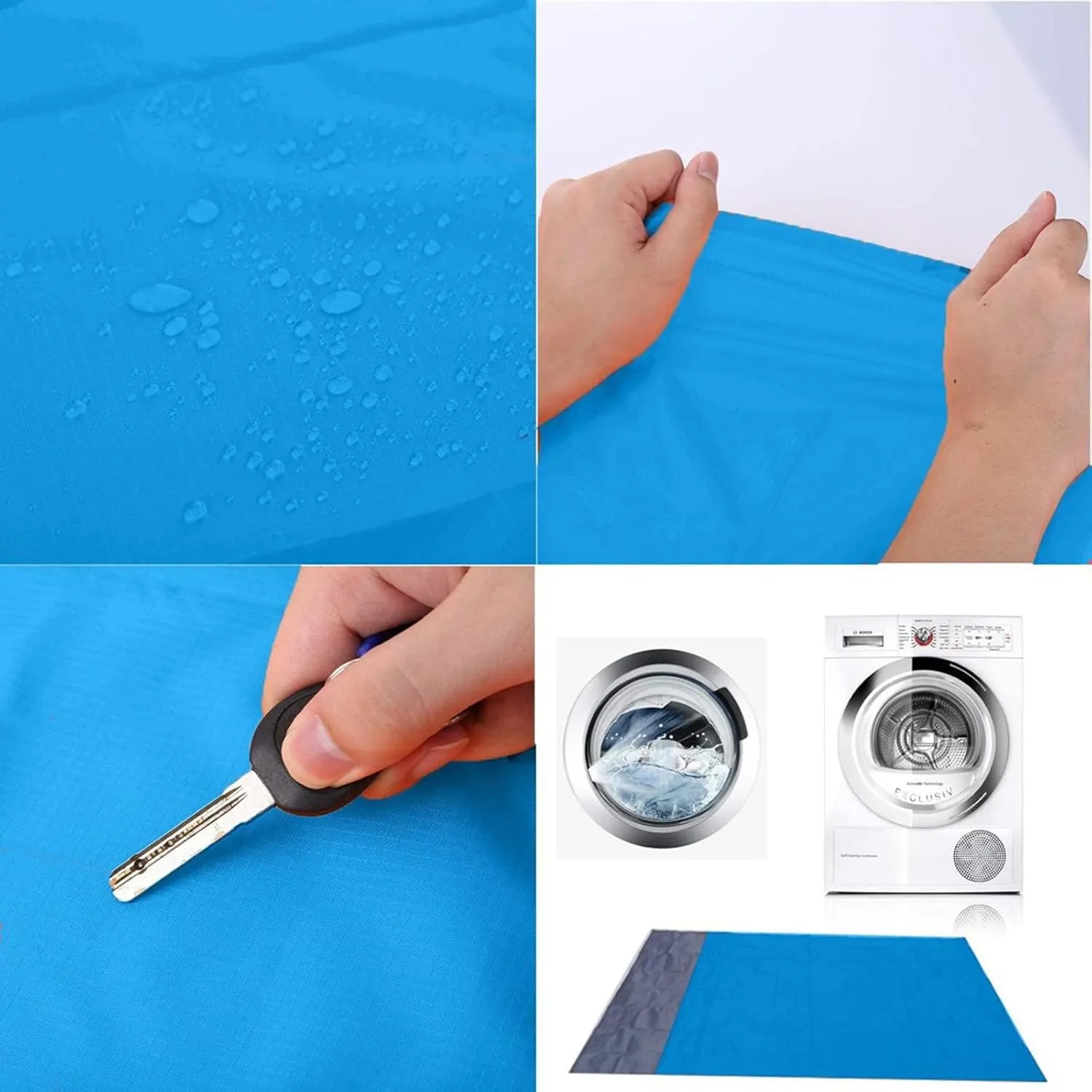 Beach Blanket Waterproof Sandproof, 80"×50" Quick Drying Extra Large Beach Mat with Storage Bag,Lightweight Picnic Mat,Durable Beach Blankets for Travel Outdoor Camping Hiking