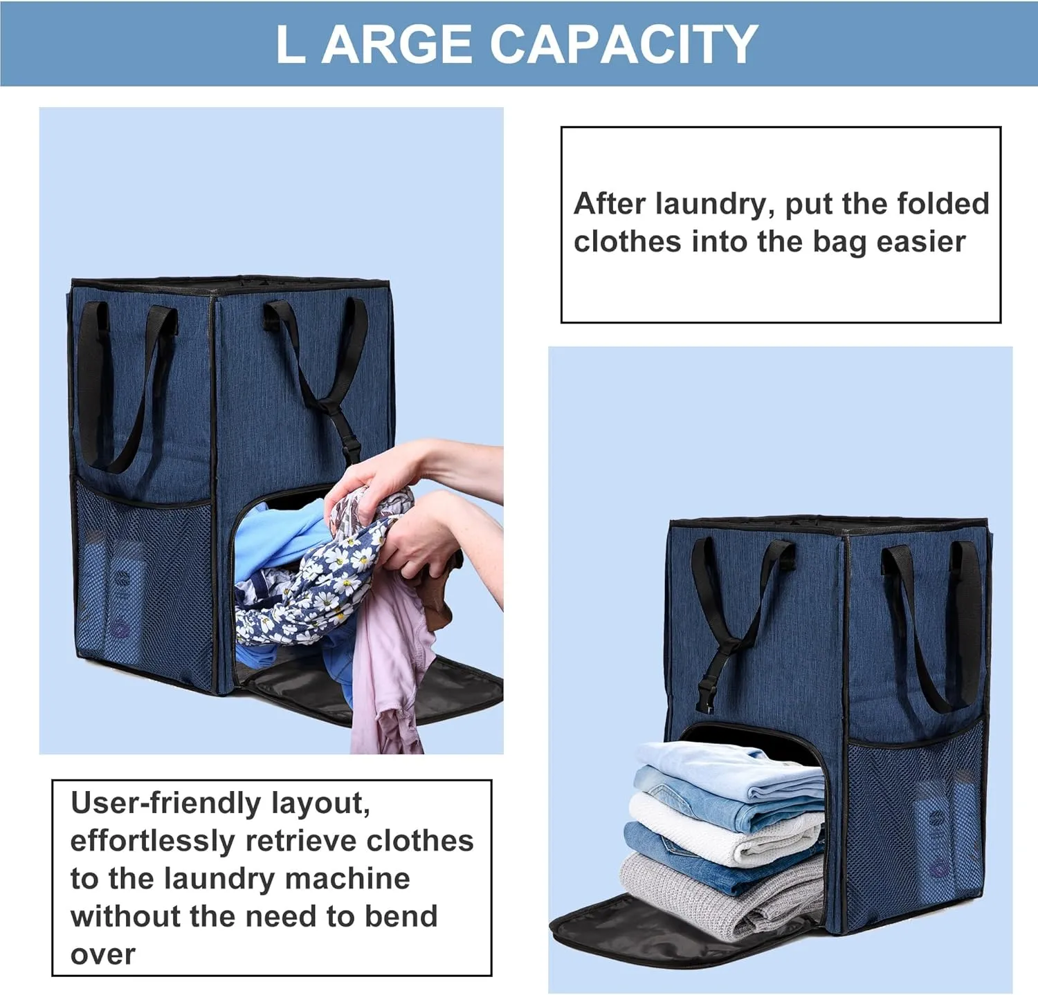 BeeGreen Laundry Backpack Bag Extra Large Heavy Duty
