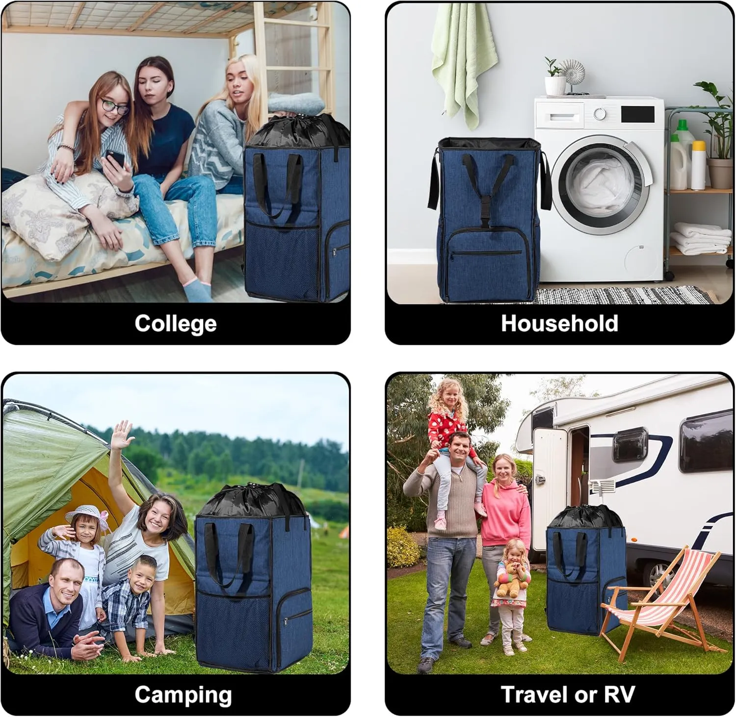 BeeGreen Laundry Backpack Bag Extra Large Heavy Duty