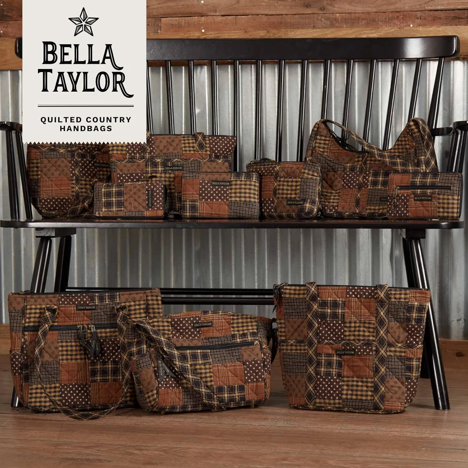 Bella Taylor Claire Crossbody Shoulder Bag, Multicompartment Purse for Women