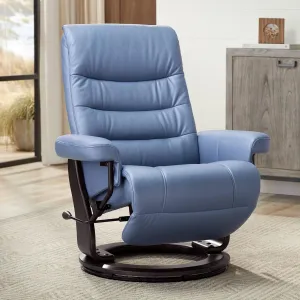 BenchMaster Peregrine Ocean Faux Leather Adjustable Swivel Recliner