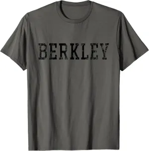Berkley Vintage Black Text Apparel T-Shirt