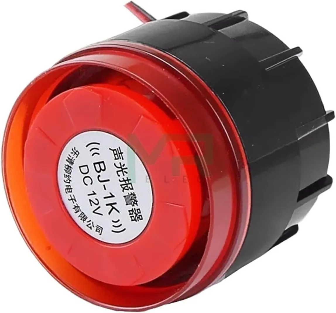 BJ-1 high Decibel Anti-Theft Alarm 12V / 24V / 220V with Strobe Signal Light Alarm(220V)