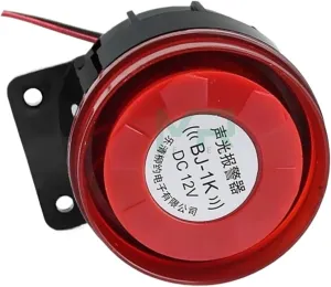 BJ-1 high Decibel Anti-Theft Alarm 12V / 24V / 220V with Strobe Signal Light Alarm(220V)