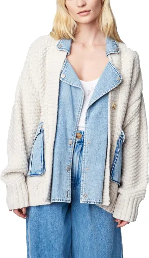 [BLANKNYC] Womens Button Up Cardigan