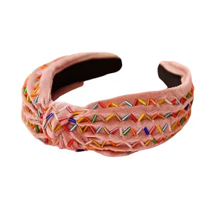 Blush Velvet Sprinkle Headband