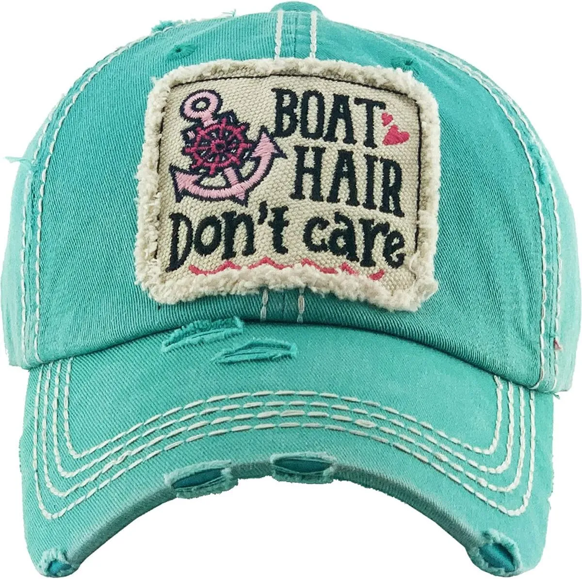 Boat Hair Don't Care Women's Vintage Cotton Baseball Hat
