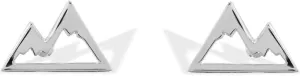 Boma Jewelry Sterling Silver Snow-Cappped Mountain Stud Earrings