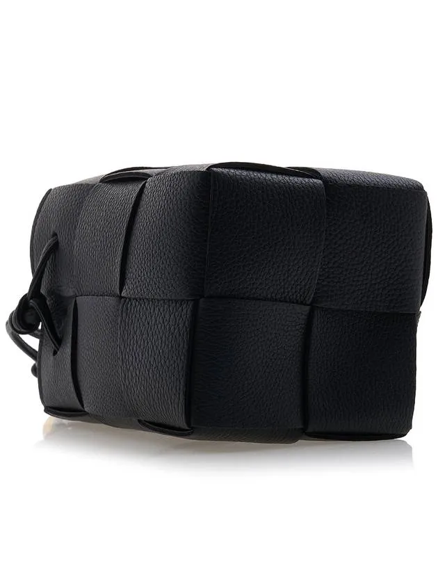Bottega Veneta Cassette Intrecciato Mini Bucket Bag Black