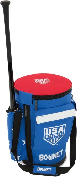 Bownet Bucket Padded Top Shoulder Strap Carry Side Zipper Coaches Tool Bag