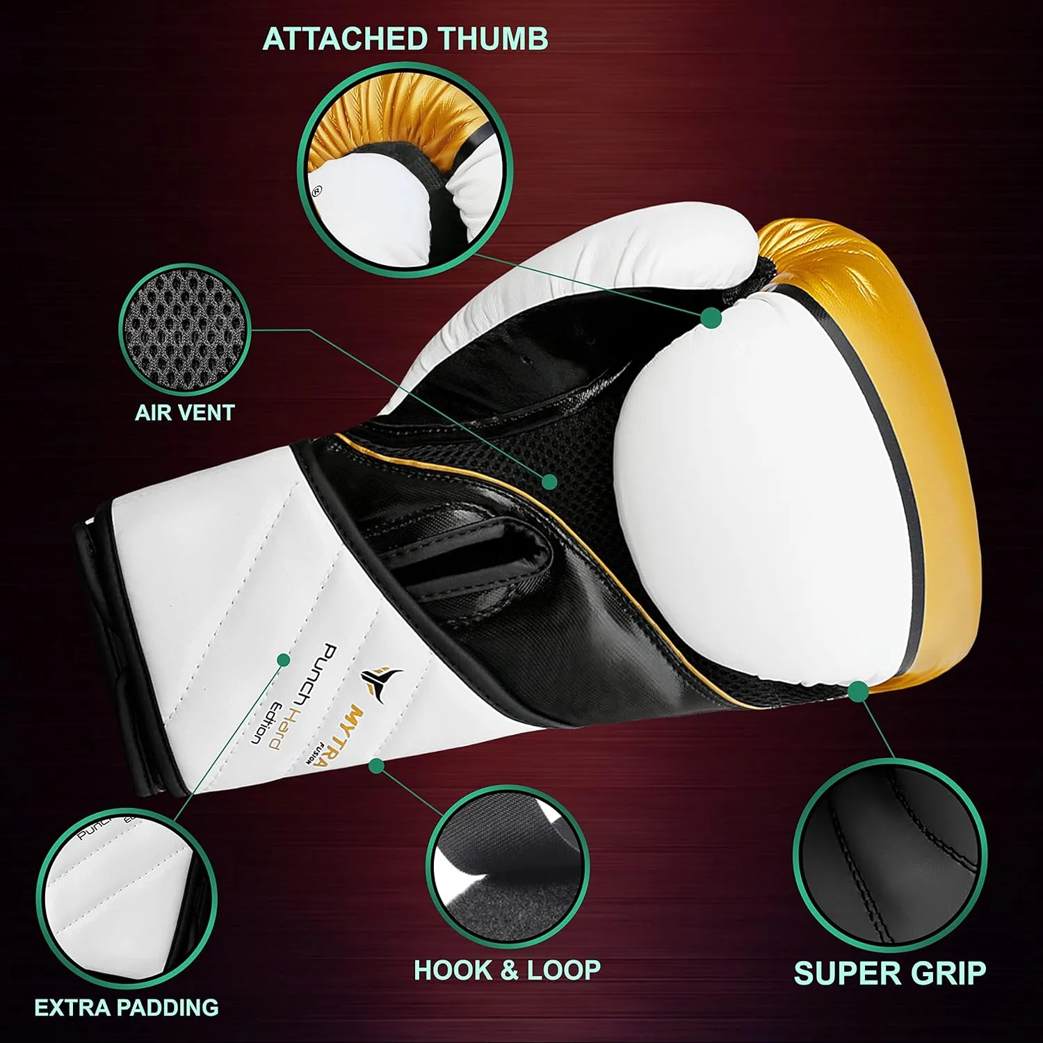 Boxing Gloves for Men & Women – MMA, Muay Thai, Kickboxing & Training Gloves – Punching Gloves for Sparring & Fitness