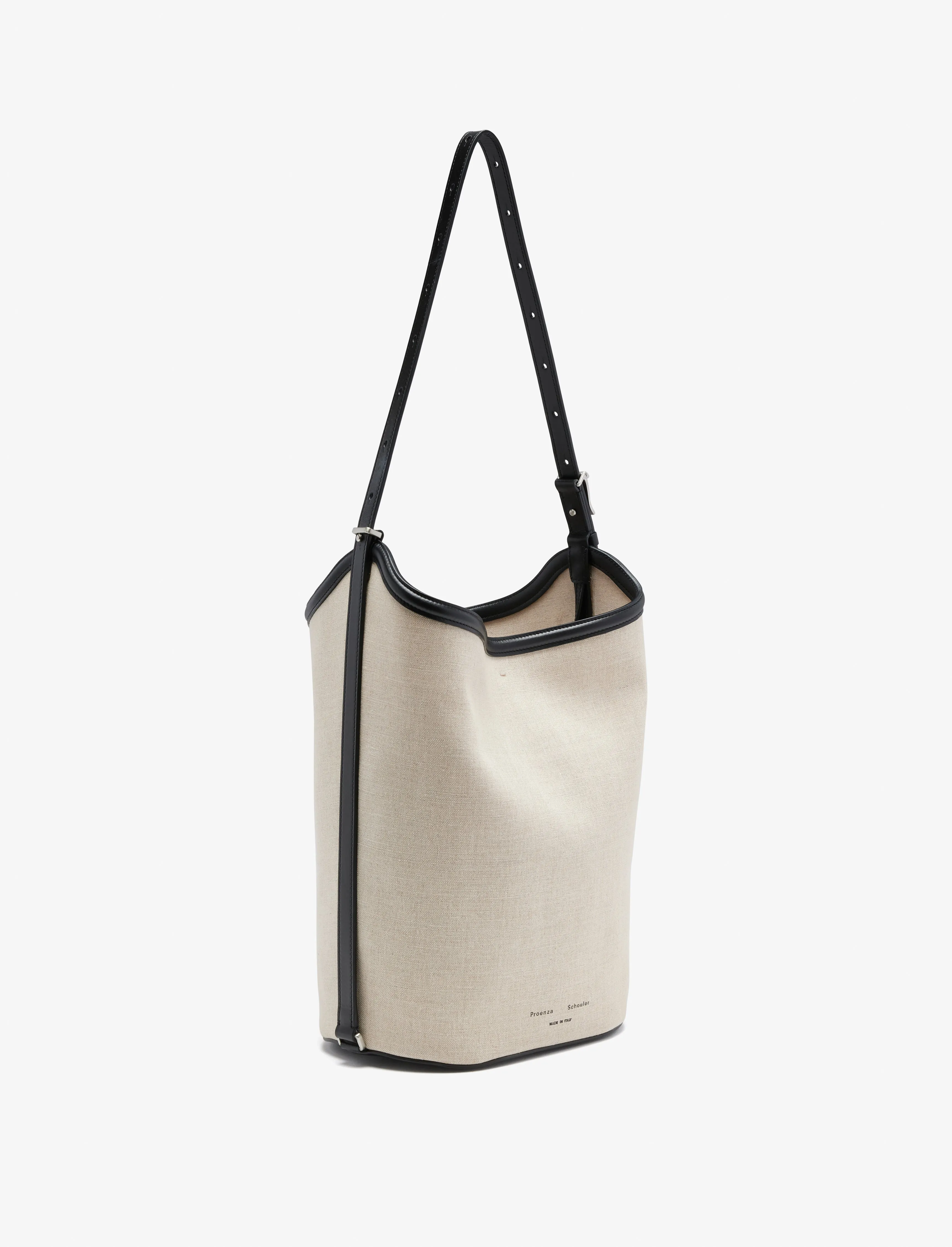 Brant Bucket Bag in Natural Linen