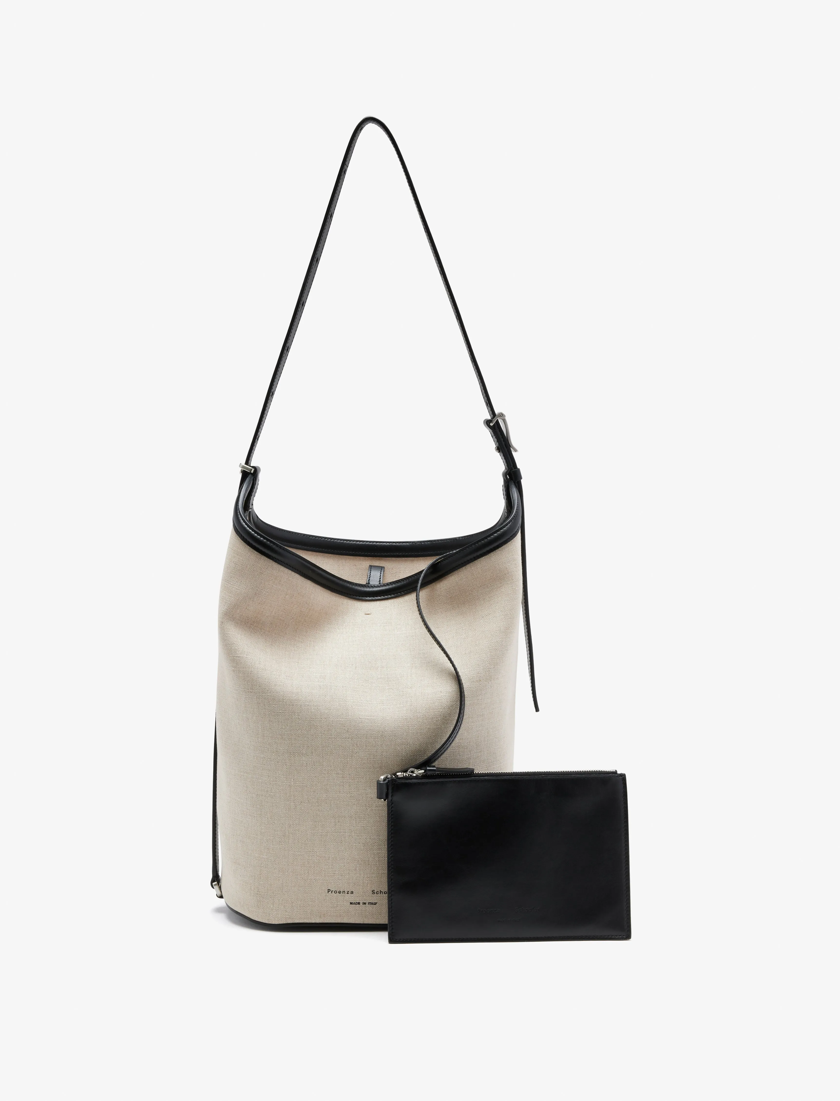 Brant Bucket Bag in Natural Linen