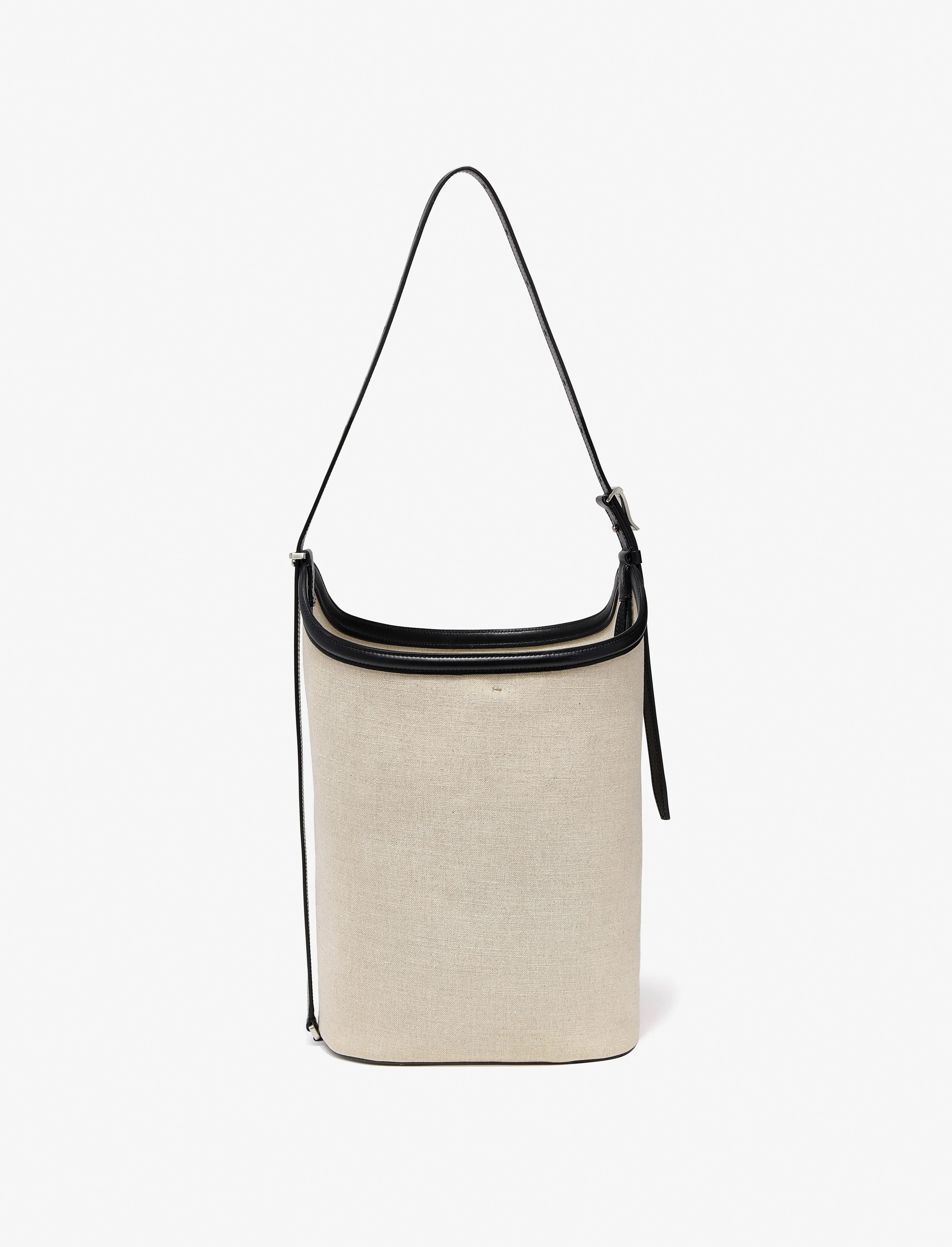 Brant Bucket Bag in Natural Linen