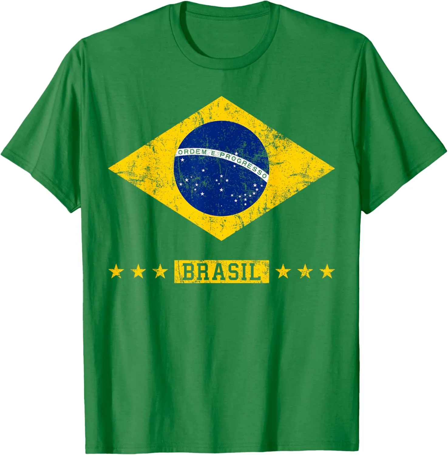 Brazil T Shirt Women Men Kids Brasil Brazilian Flag Green T-Shirt