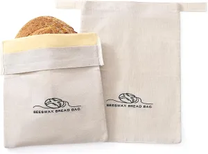 Bread Bags for Homemade Bread. Beeswax Bags for Sourdough.（2 Pack. XL-12 * 17IN