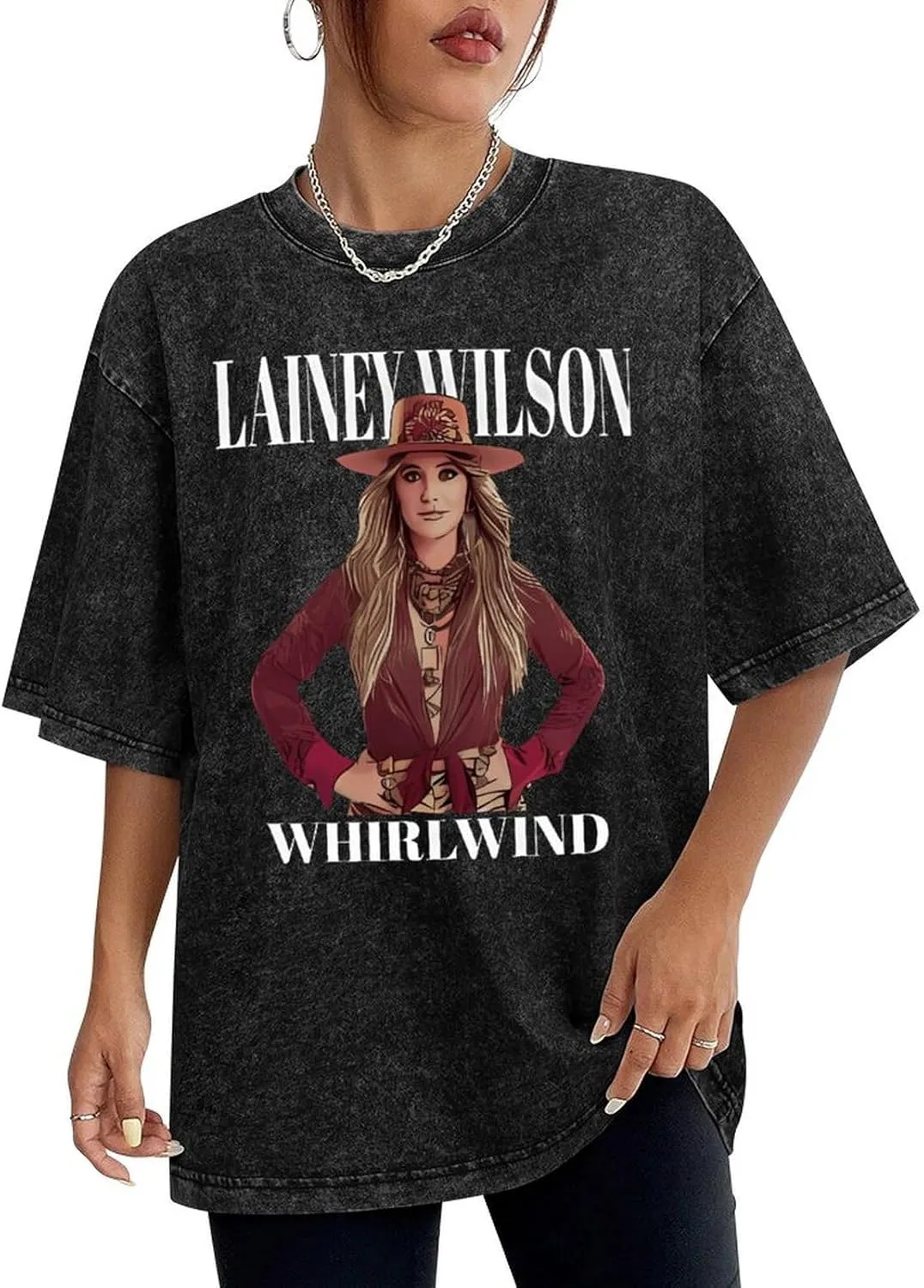 Breathable Retro Oversized Cotton T-Shirts Edgy Shirts Crew Neck Tops