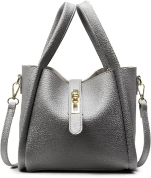 Bucket Bag for Women Leather Bucket Bags Trendy Bucket Purse Vintage Shoulder Bag Women's Tote Bags Handbags with Small Purse
