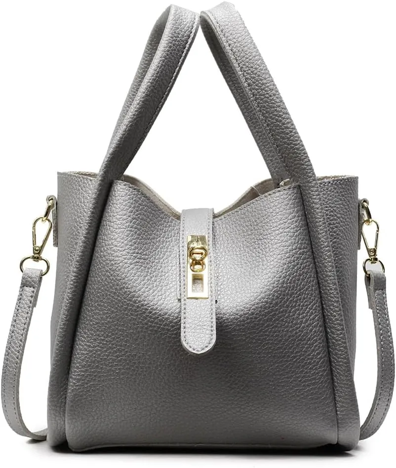 Bucket Bag for Women Leather Bucket Bags Trendy Bucket Purse Vintage Shoulder Bag Women's Tote Bags Handbags with Small Purse