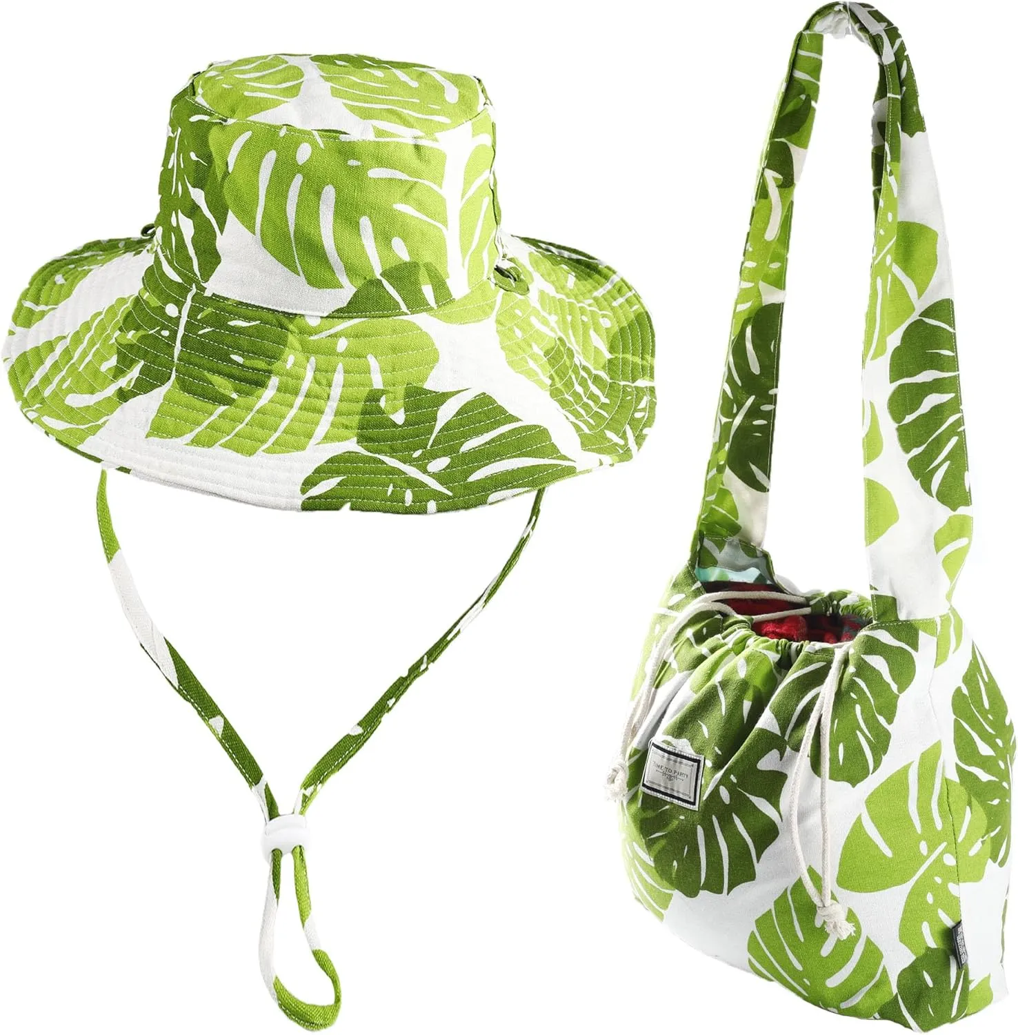 Bucket Hat and Shoulder Bag Set for Women Wide Brim Summer Beach Cap Foldable Travel Fisherman Hat ﻿