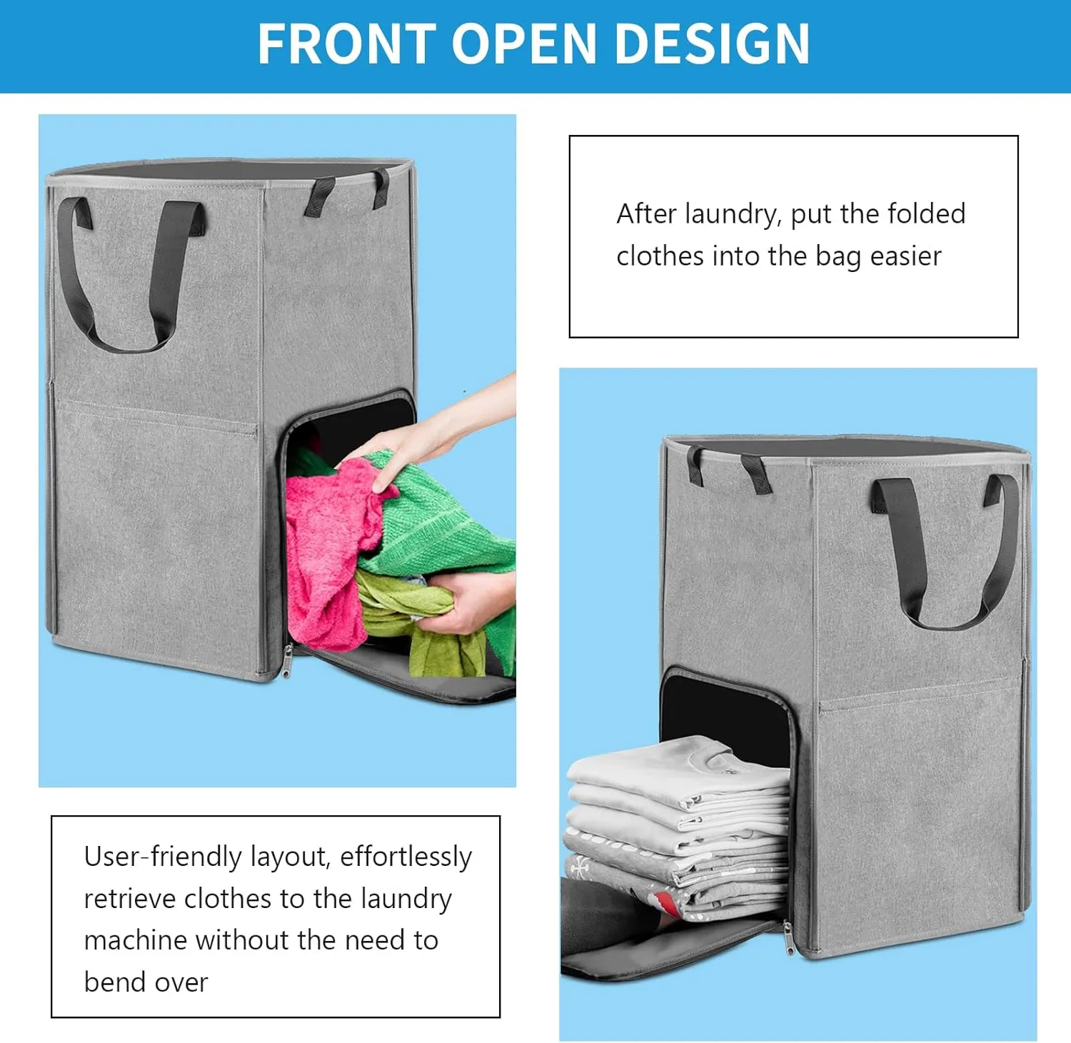 Bukere Laundry Backpack Bag, Extra Large 90L Laundry Tote for College Students Dorm Essentials, Adjustable Shoulder Straps, Portable Laundry Hamper Basket for Apartment, Laundromat, Travel