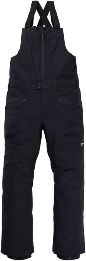 Burton Mens' Reserve 2L Waterproof Snow Bib Pants (Short)
