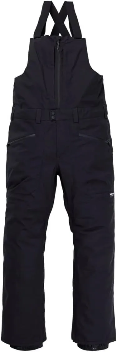 Burton Mens' Reserve 2L Waterproof Snow Bib Pants (Short)