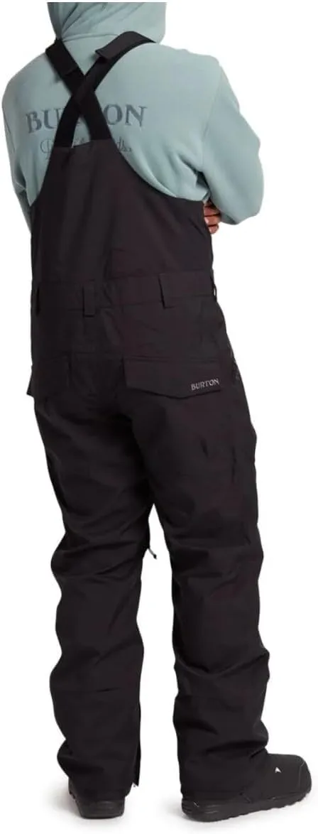 Burton Mens' Reserve 2L Waterproof Snow Bib Pants (Short)