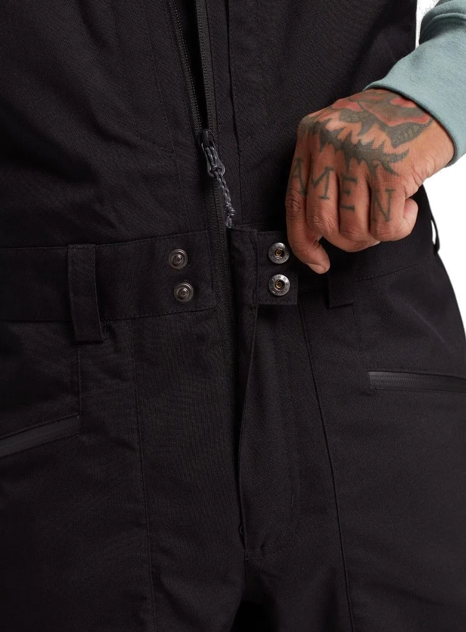 Burton Mens' Reserve 2L Waterproof Snow Bib Pants (Short)