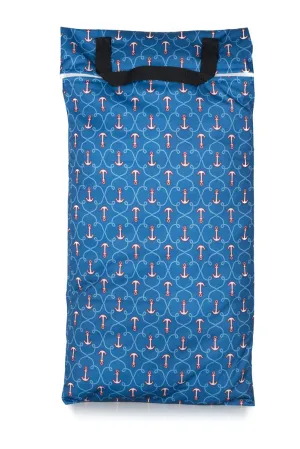 Buttons Cloth Diapers Waterproof Washable Reusable Zippered Laundry Wet Bag (Large, Anchored)
