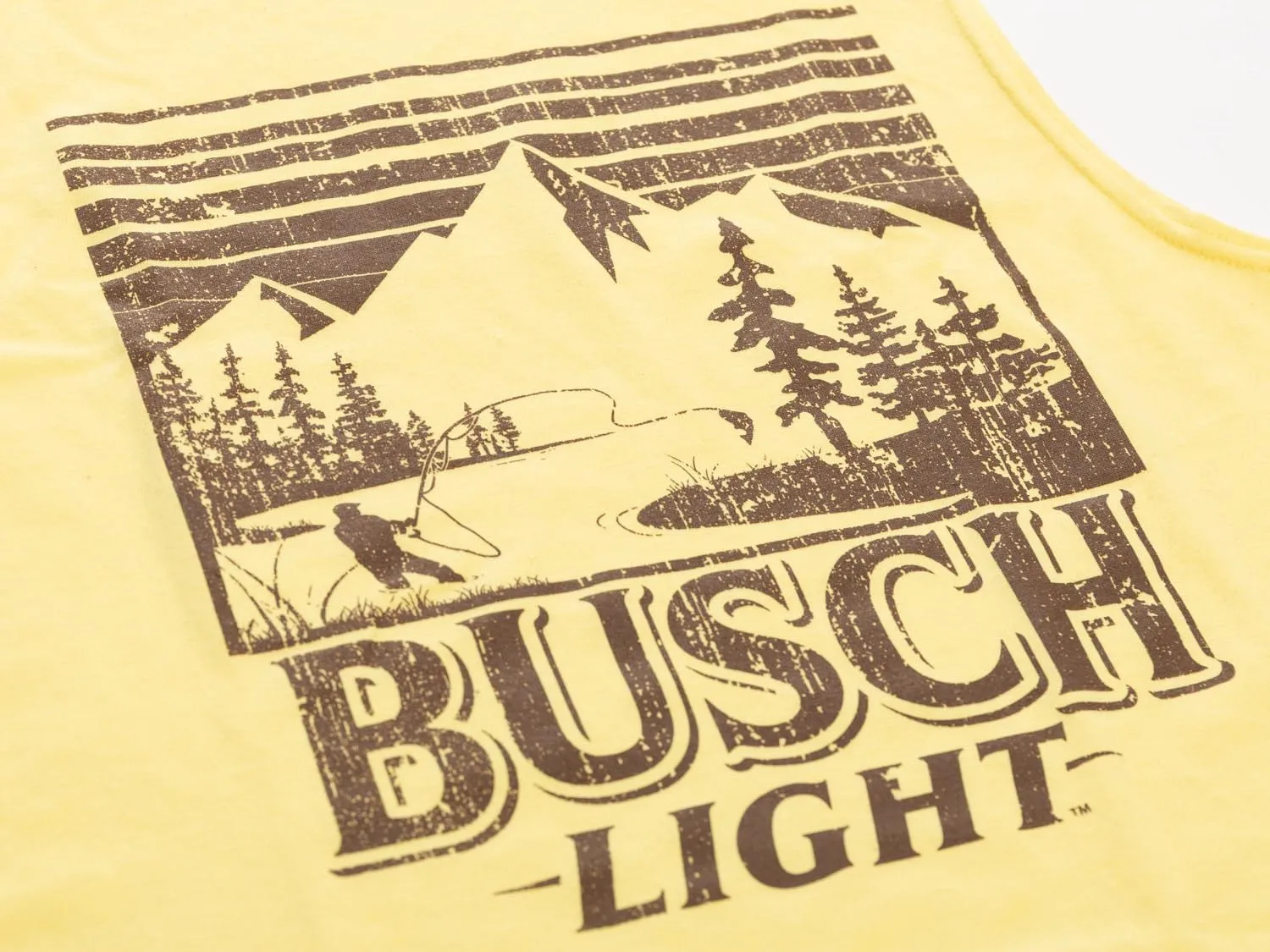 Calhoun Busch Light Distressed Mountains Sleeveless T-Shirt