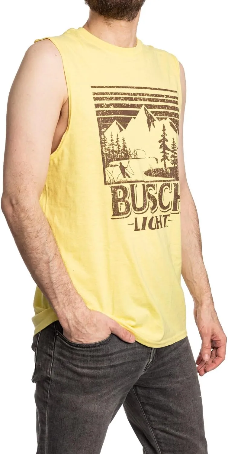 Calhoun Busch Light Distressed Mountains Sleeveless T-Shirt