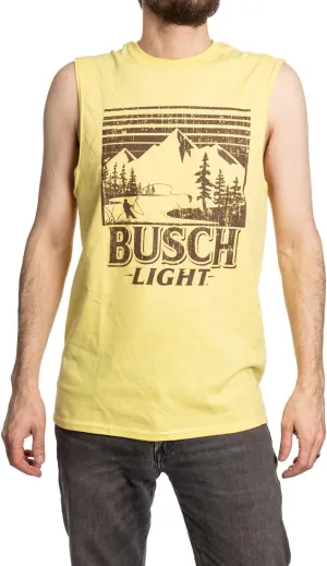 Calhoun Busch Light Distressed Mountains Sleeveless T-Shirt