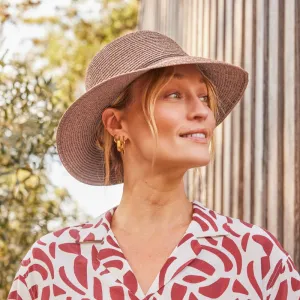 CANCER COUNCIL SUN-SAFE HATS - 32520 RL604 LACY BUCKET HATS - CARAMEL