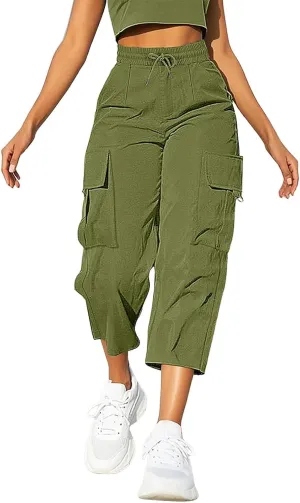 Capri Pants for Women Palazzo Lounge Pants Summer Dandelion Graphic Cropped Cotton Linen Comfy Baggy Trousers